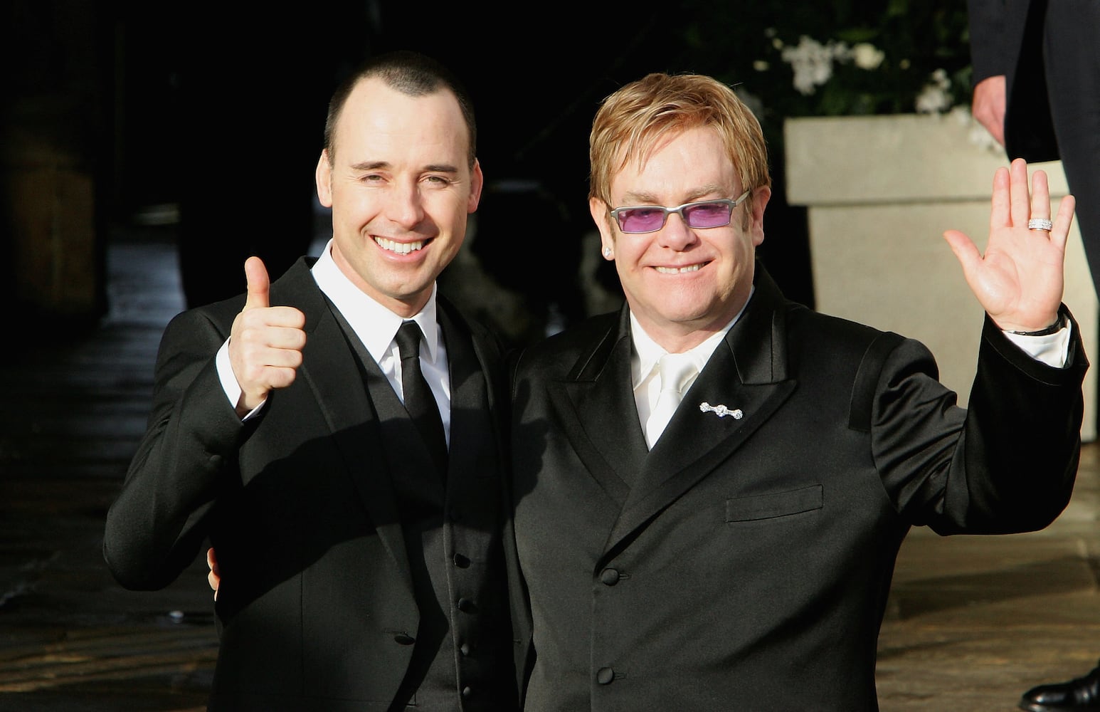 December: Sir Elton John and David Furnish wed