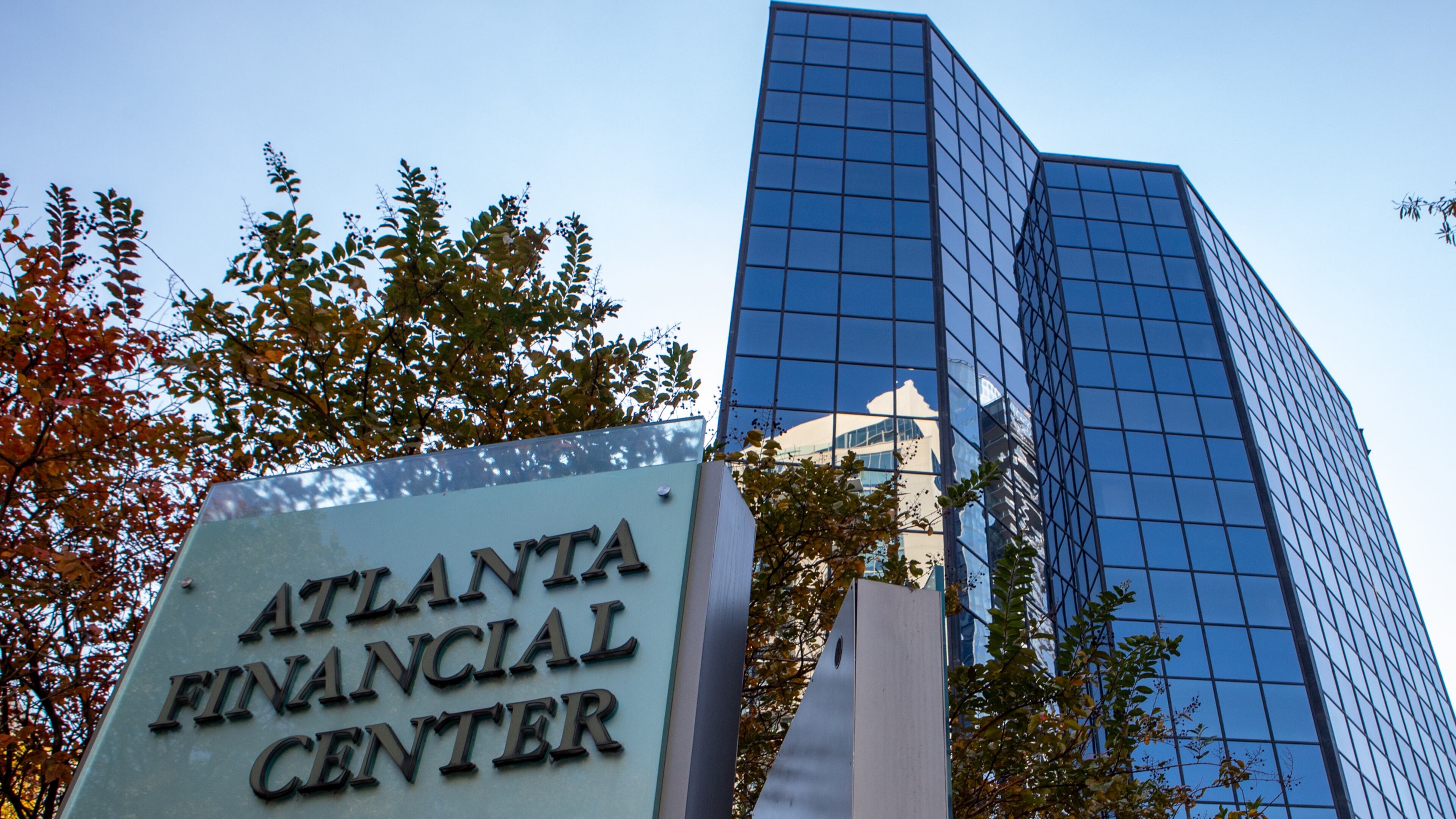 The Atlanta Financial Center Buckhead is located at 3353 Peachtree Road. The three-tower office campus spans about 915,000 square feet. (Jenni Girtman for The Atlanta Journal-Constitution)