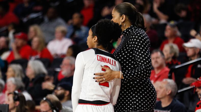 Georgia guard Gabby Connally (2) during the first half of a women's basketball game between the University of Georgia and the University of Mississippi Monday, Feb. 18, 2019, in Athens.