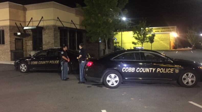 Cobb County police were investigating a shooting early Wed., May 4, 2016. (Credit: Channel 2 Action News)