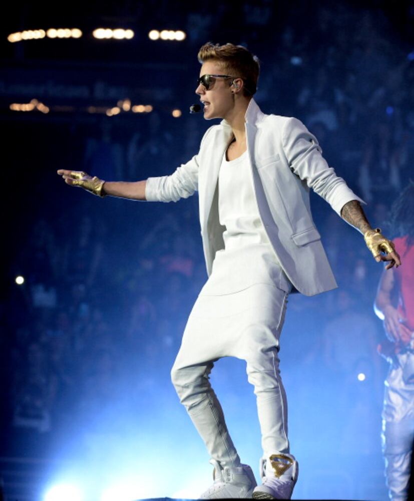 Justin Bieber at the Staples Center