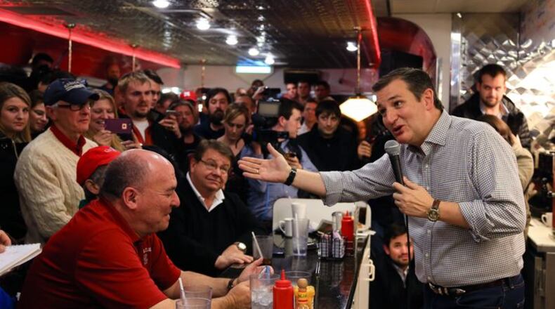 They went out for a bite and a campaign event broke out. (AP file photo)
