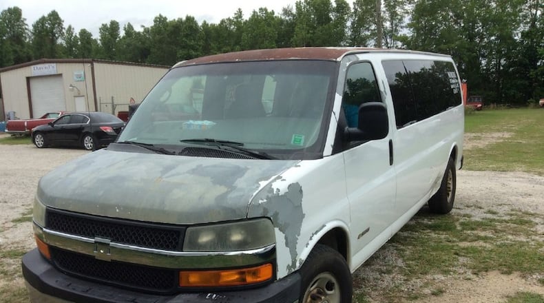 Despite this van’s appearance, it passed an inspection by LogistiCare in May. The 2006 Chevrolet Express van has clocked more than 450,000 miles and has stained interior carpet. It is operated by a company in middle Georgia. SPECIAL
