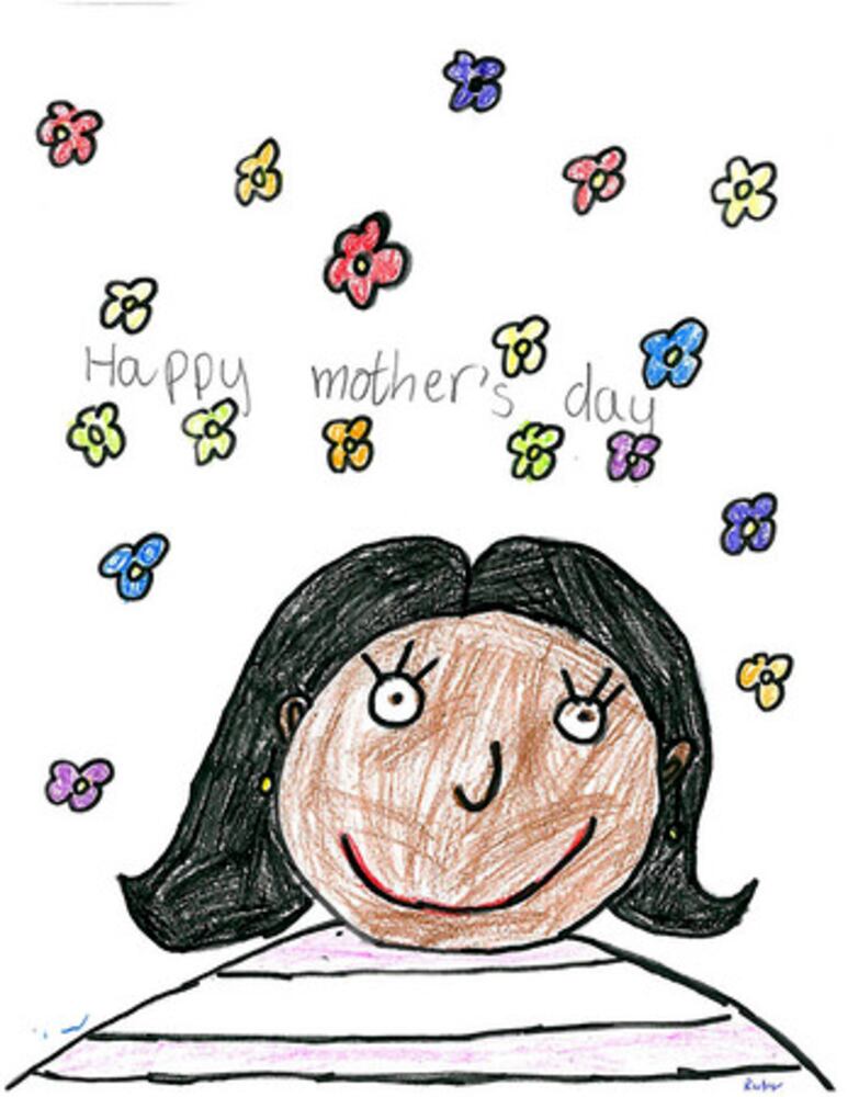 Gwinnett kids draw mom 1