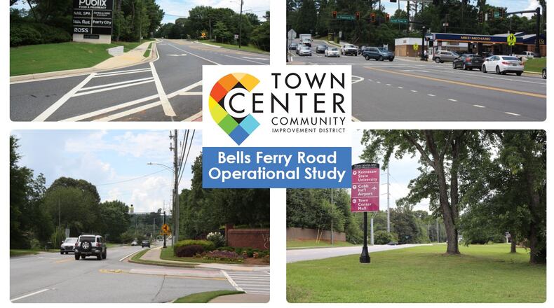 Input is requested of Cobb County residents concerning the Bells Ferry Road Operational Study online at noon March 16. (Courtesy of Town Center Community Improvement District)