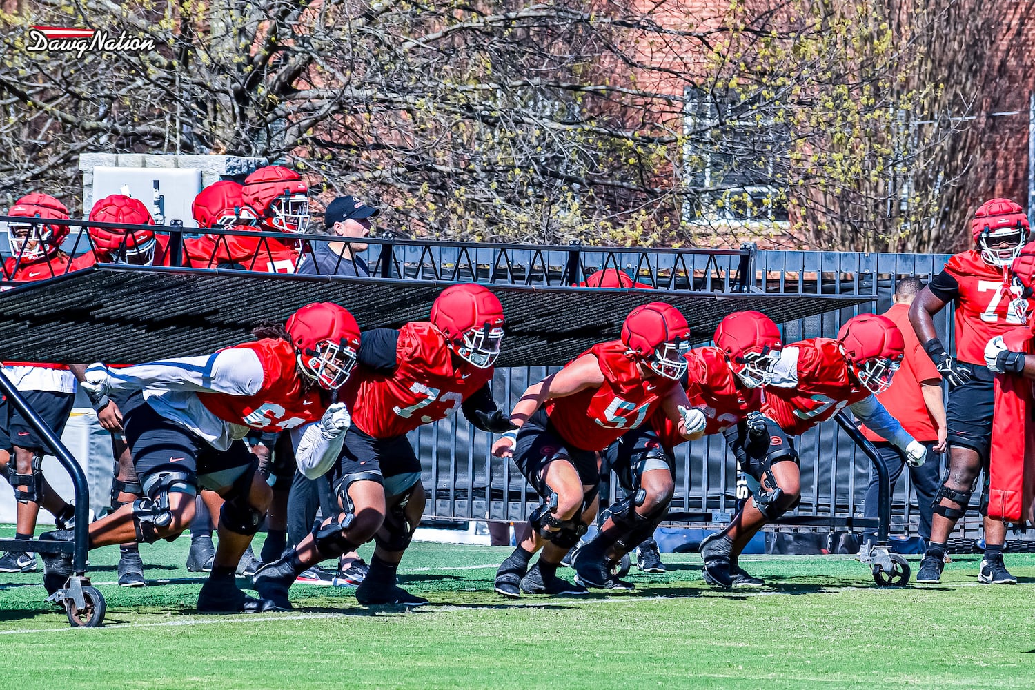 Georgia offensive line DawgNation staff photo 031926