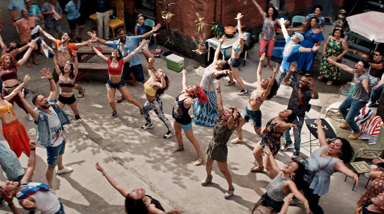 The cast of the film version of "In the Heights," the Lin-Manuel Miranda musical that is finally arriving in theaters.