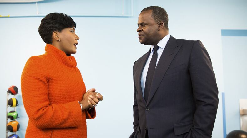 Keisha Lance Bottoms and Mayor Kasim Reed. (Kevin D. Liles/The New York Times)