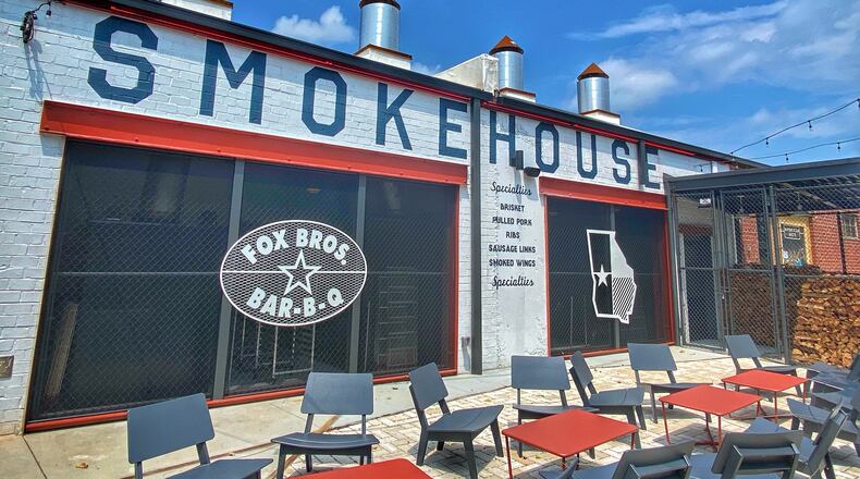 The smokehouse at the Fox Bros. Bar-B-Q at the Works. / Courtesy of Fox Bros. Bar-B-Q