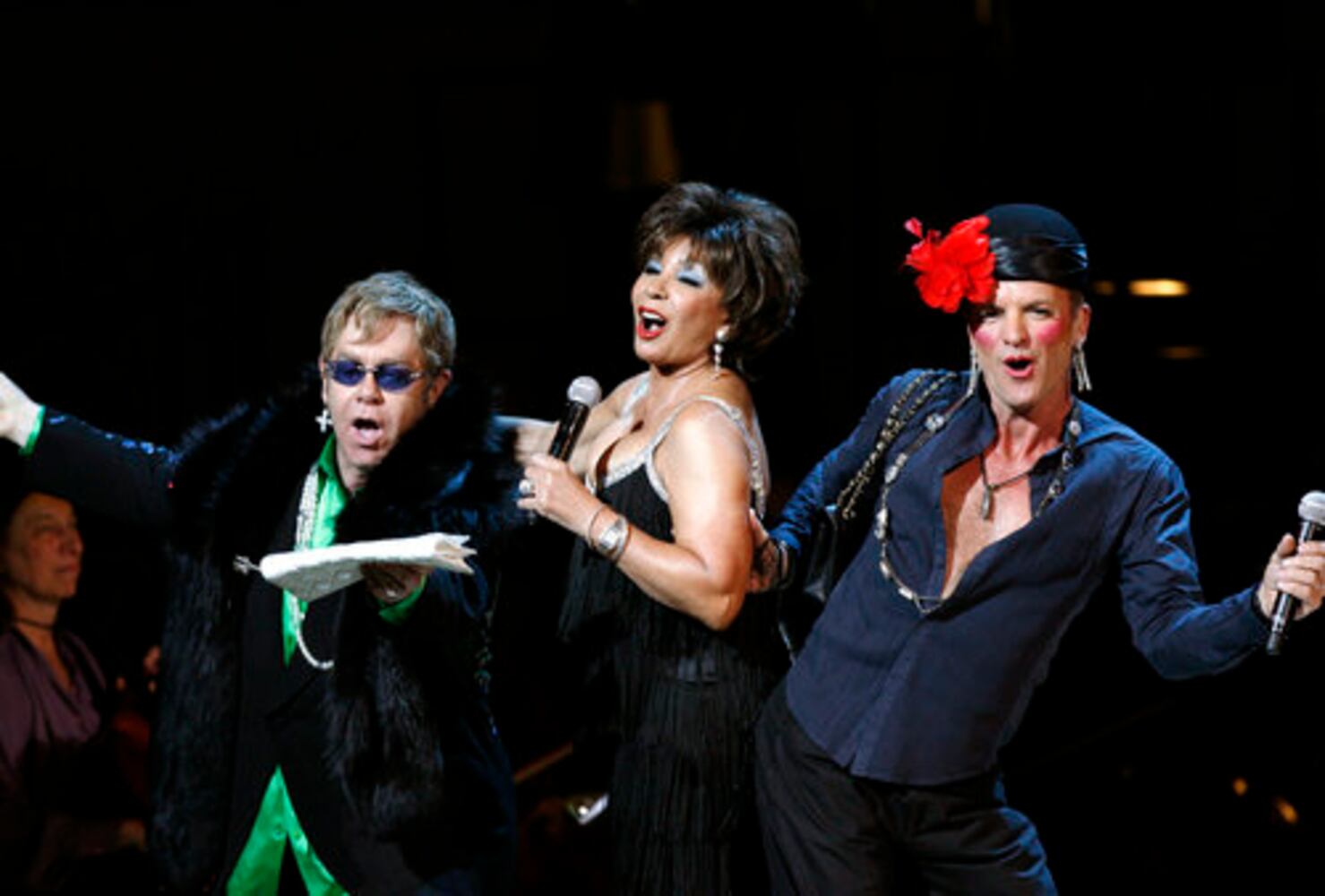 Lady Gaga/Sir Elton John perform for Rainforest Fund's