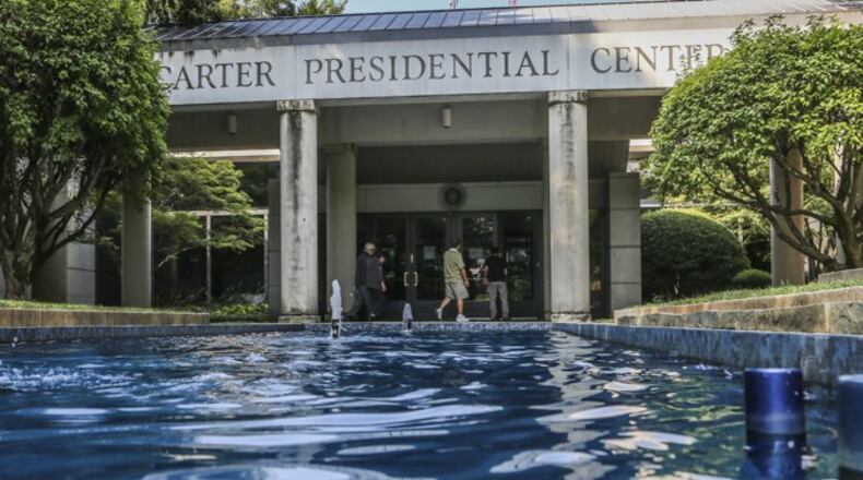 A power outage forced officials to temporarily close the Jimmy Carter Presidential Library and Museum on Friday. JOHN SPINK / JSPINK@AJC.COM