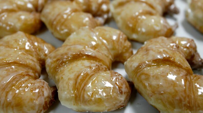 Glazed frosted croissants at Sublime Doughnuts. / AJC file photo