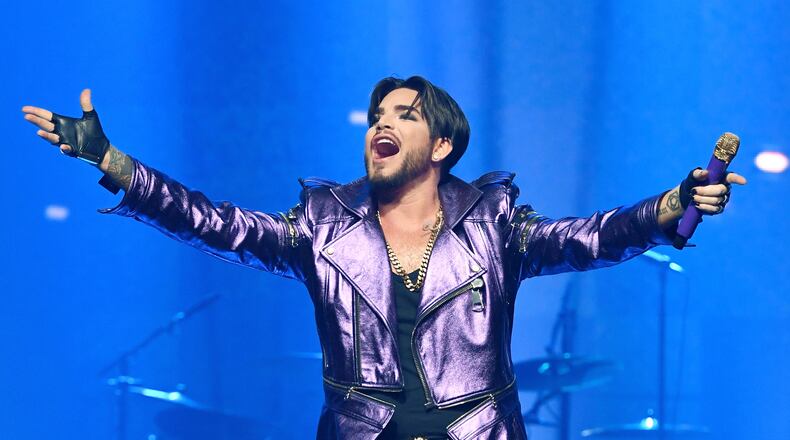 LAS VEGAS, NV - SEPTEMBER 01:  Singer Adam Lambert of Queen + Adam Lambert performs as the group kicks off its 10-date limited engagement, "The Crown Jewels," at Park Theater at Park MGM on September 1, 2018 in Las Vegas, Nevada.  (Photo by Ethan Miller/Getty Images)