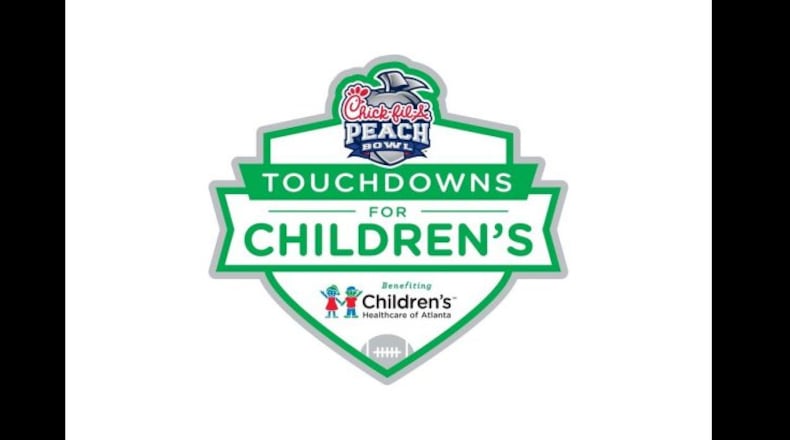 Football fans donated $303,109 to Children’s Healthcare of Atlanta through the Chick-fil-A Peach Bowl Touchdowns for Children’s fundraising campaign. CONTRIBUTED