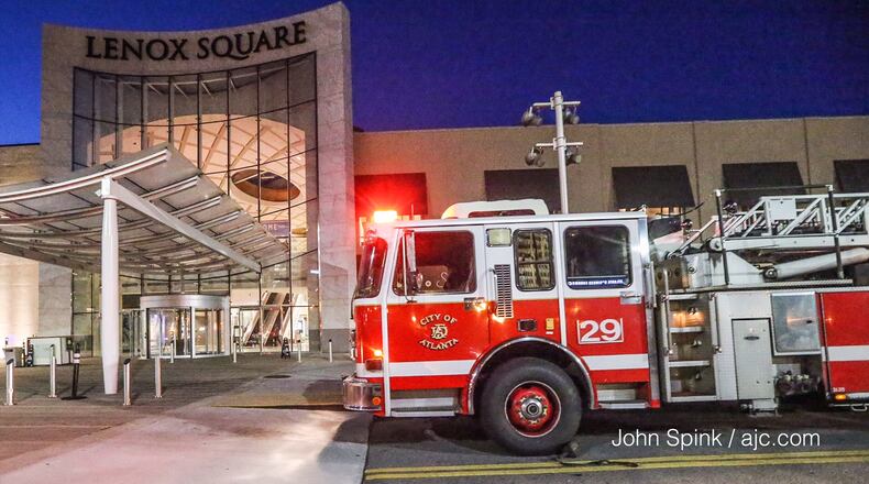Lenox Square mall was evacuated after a gas leak Tuesday. JOHN SPINK / JSPINK@AJC.COM