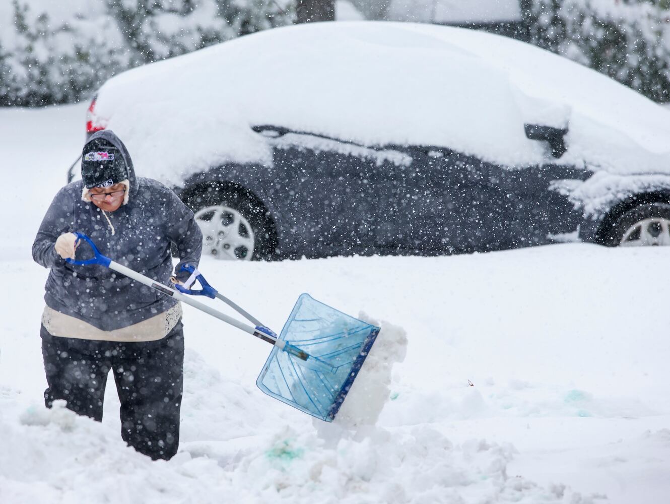 Photos: Winter storm blankets South in snow, ice