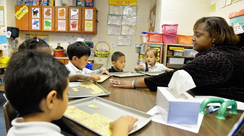 A Dunleith Elementary School classroom in 2014. KENT D. JOHNSON/KDJOHNSON@AJC.COM