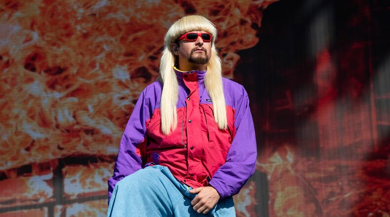 FILE - Oliver Tree performs at the Austin City Limits Music Festival in Austin, Texas, on Oct. 16, 2022. (Photo by Amy Harris/Invision/AP, File)