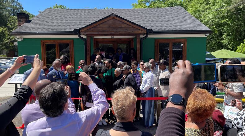 The Stockbridge community came out Monday for the official reopening of the the Green Front Cafe.
