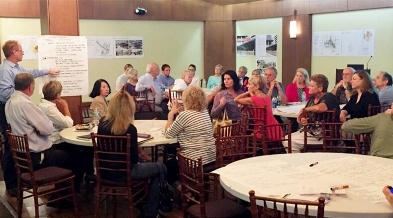Residents participate in a Sandy Springs Next Ten Comprehensive Land Use Plan workshop July 18, 2016. The city will hold an open house Monday to update residents on zoning code changes under the new plan. CITY OF SANDY SPRINGS