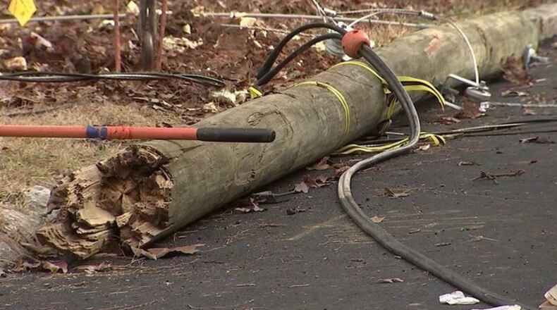 The driver lost control around a curve, striking a utility pole and a tree, police said.