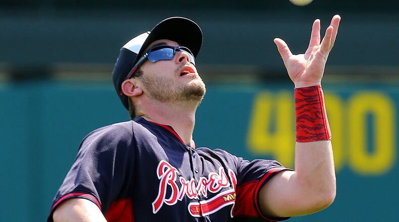 Joey Terdoslavich is out of the Braves' lineup for a third consecutive game.