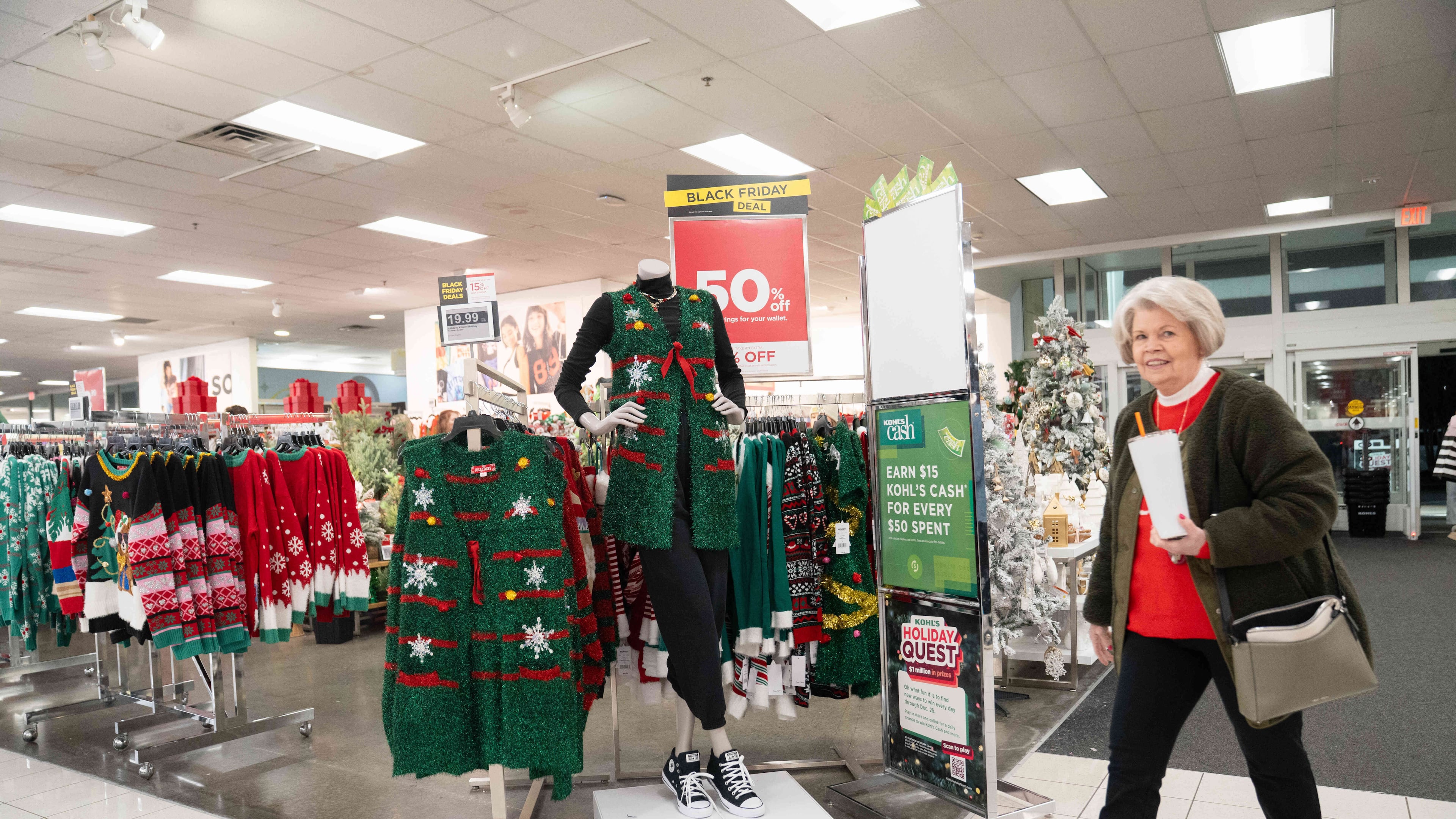 FILE - Shoppers browse through Kohl's department store for Black Friday deals, Nov. 28, 2025, in Woodstock, Ga. (AP Photo/Megan Varner, File)