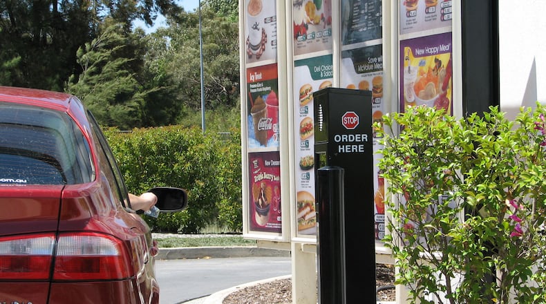 File photo of a McDonald's drive-thru