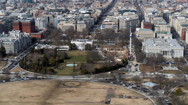 FILE - The White House is seen Feb. 24, 2026, in Washington. (AP Photo/Jose Luis Magana, File)