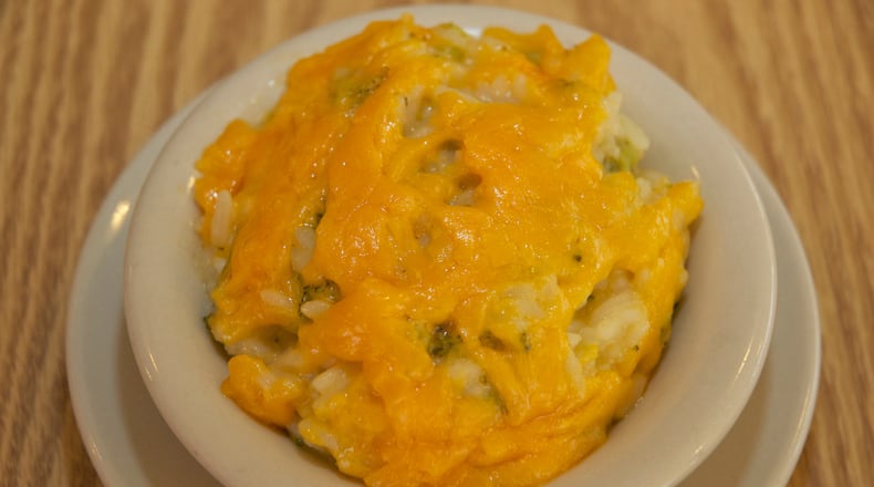 The Broccoli and Rice Au Gratin from Piccadilly Cafeteria.
