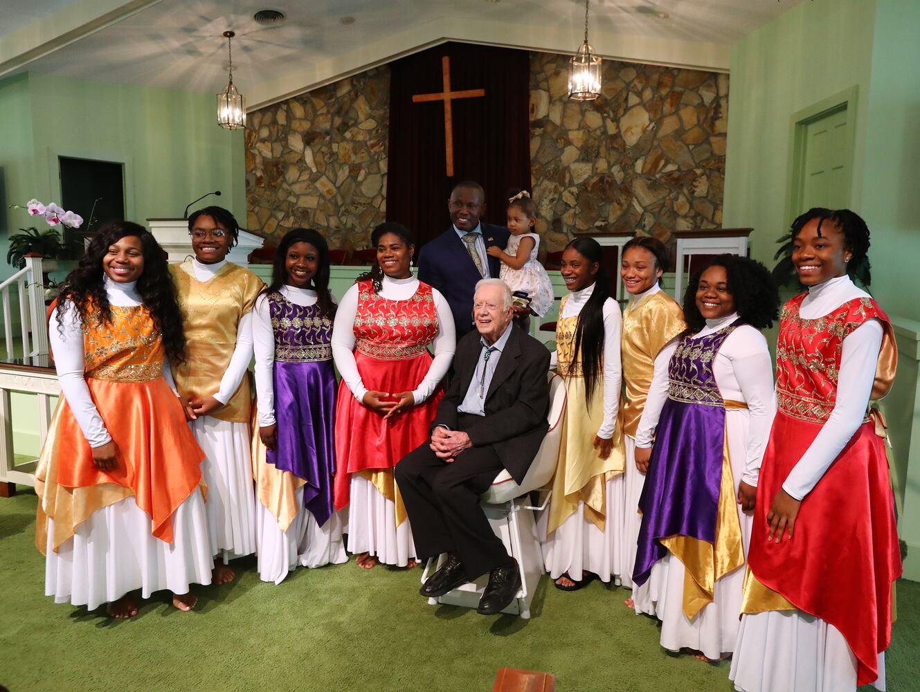 PHOTOS: Jimmy Carter returns to hometown church