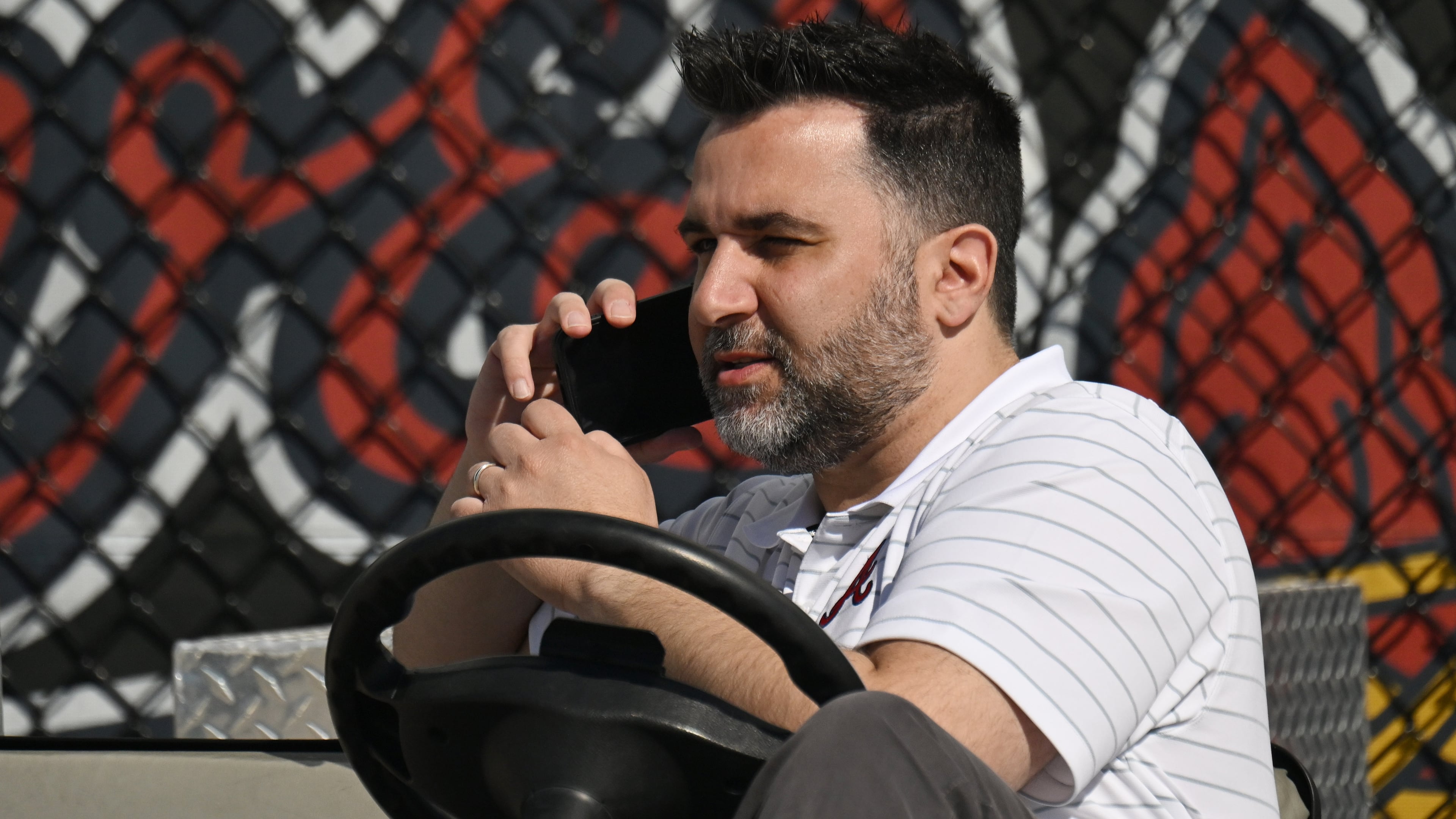 Atlanta Braves general manager Alex Anthopoulos should be looking to see what he can get for Marcell Ozuna, Raisel Iglesias and Pierce Johnson as he works the phones before the July 31 trade deadline. (Hyosub Shin/AJC 2024)