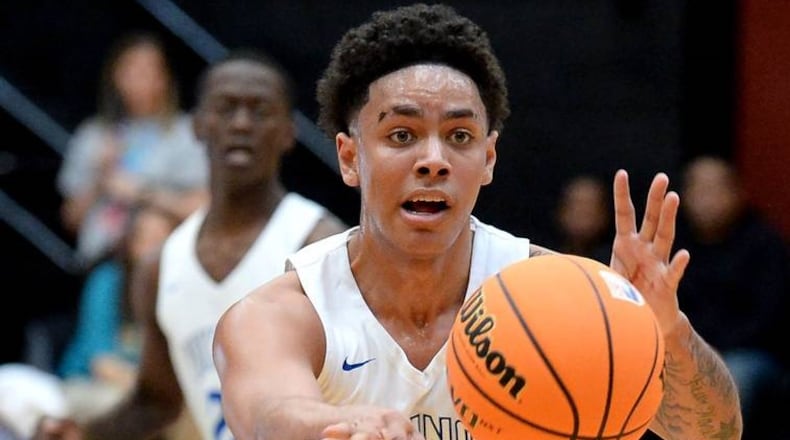Georgia Tech signee Tristan Maxwell was named Mr. Basketball for the state of North Carolina April 11, 2020. He led North Mecklenburg to the 4A state championship game this season before the coronavirus pandemic canceled the championship. (Photo courtesy Jeff Siner, The Charlotte Observer)