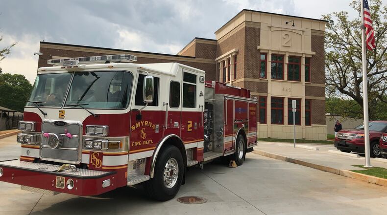 The city of Smyrna held a ceremony to celebrate the opening of Fire Station 2.