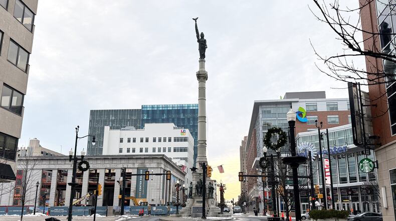 A street scene in Allentown, Pa., Tuesday, Dec. 16, 2025. (AP Photo/Steven Sloan)