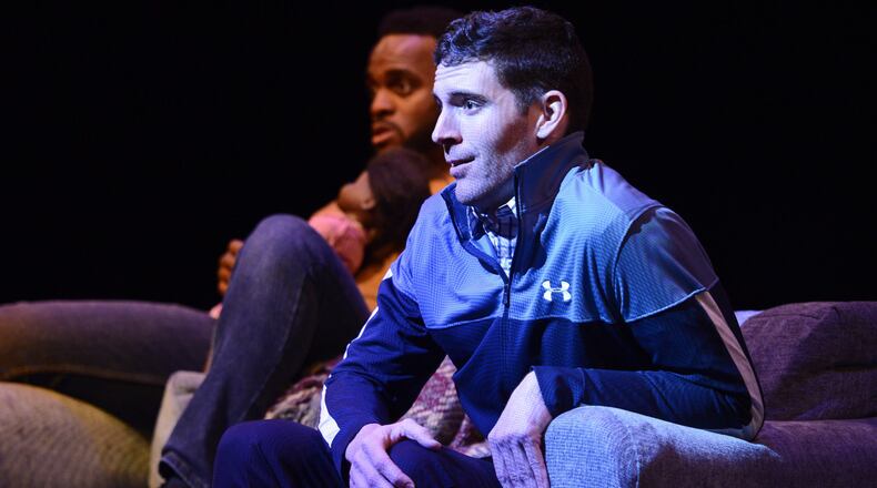 The Alliance Theatre production of “Goodnight, Tyler” co-stars Travis Turner (left) and Chris Harding. CONTRIBUTED BY GREG MOONEY