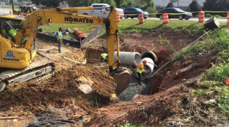 Westside Drive near Sandtown Road will be closed until March 1, 2019, according to Cobb County transportation officials.