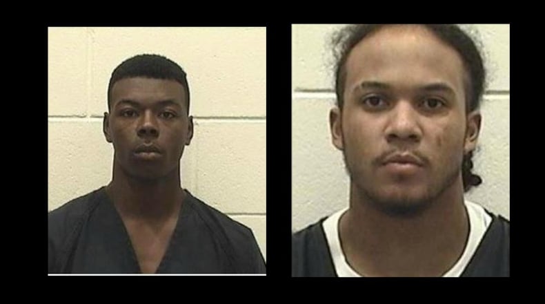 Anthony Jocques Tucker (left) and Aaron Malik Sanders (Credit: Online Athens)