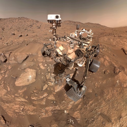 FILE - This image provided by NASA, shows a selfie of their Perseverance Mars rover, on July 23, 2024. The image is made up of 62 individual images that were stitched together. (NASA via AP, file)