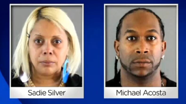 Principal Sadie Silver and boyfriend Michael Acosta's mugshots from the Greene County, NY, jail. (image from newyork.cbslocal.com)
