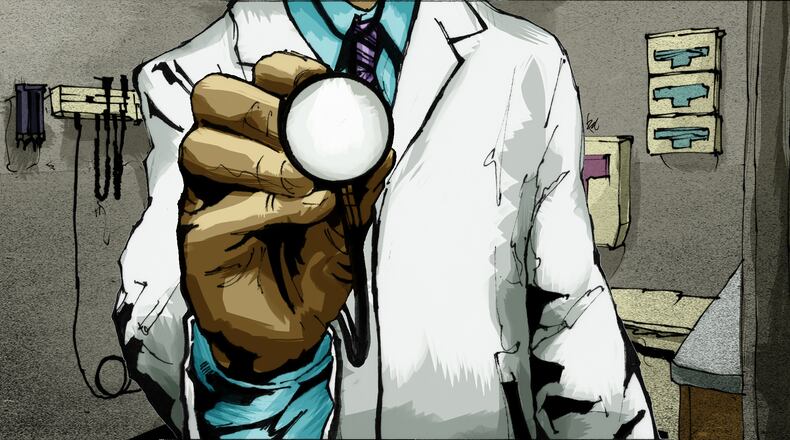 The Federation of State Medical Boards has approved sweeping changes to its guidelines for handling doctors accused of sexually abusing patients, addressing many of the findings of a 2016 investigation by The Atlanta Journal-Constitution. The new guidelines say state medical boards should be mindful that having an abusive doctor take an educational class is no assurance that patients will be protected, and that even a single case of sexual misconduct can be sufficiently egregious to warrant revocation of a physician’s medical license. Illustration by Ric Watkins for the AJC