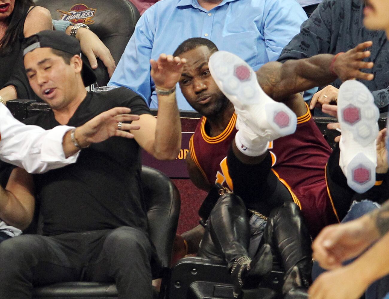 Golfer's wife hurt in collison with LeBron James