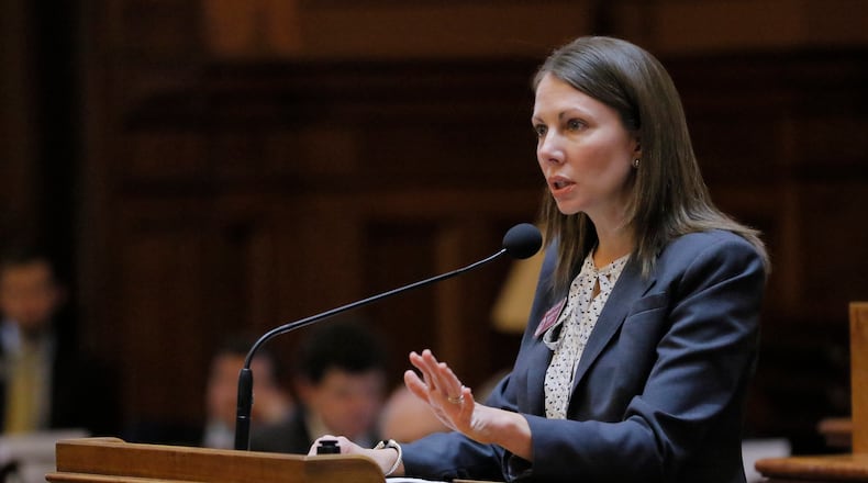 State Rep. Stacey Evans, D - Smyrna. Bob Andres, bandres@ajc.com