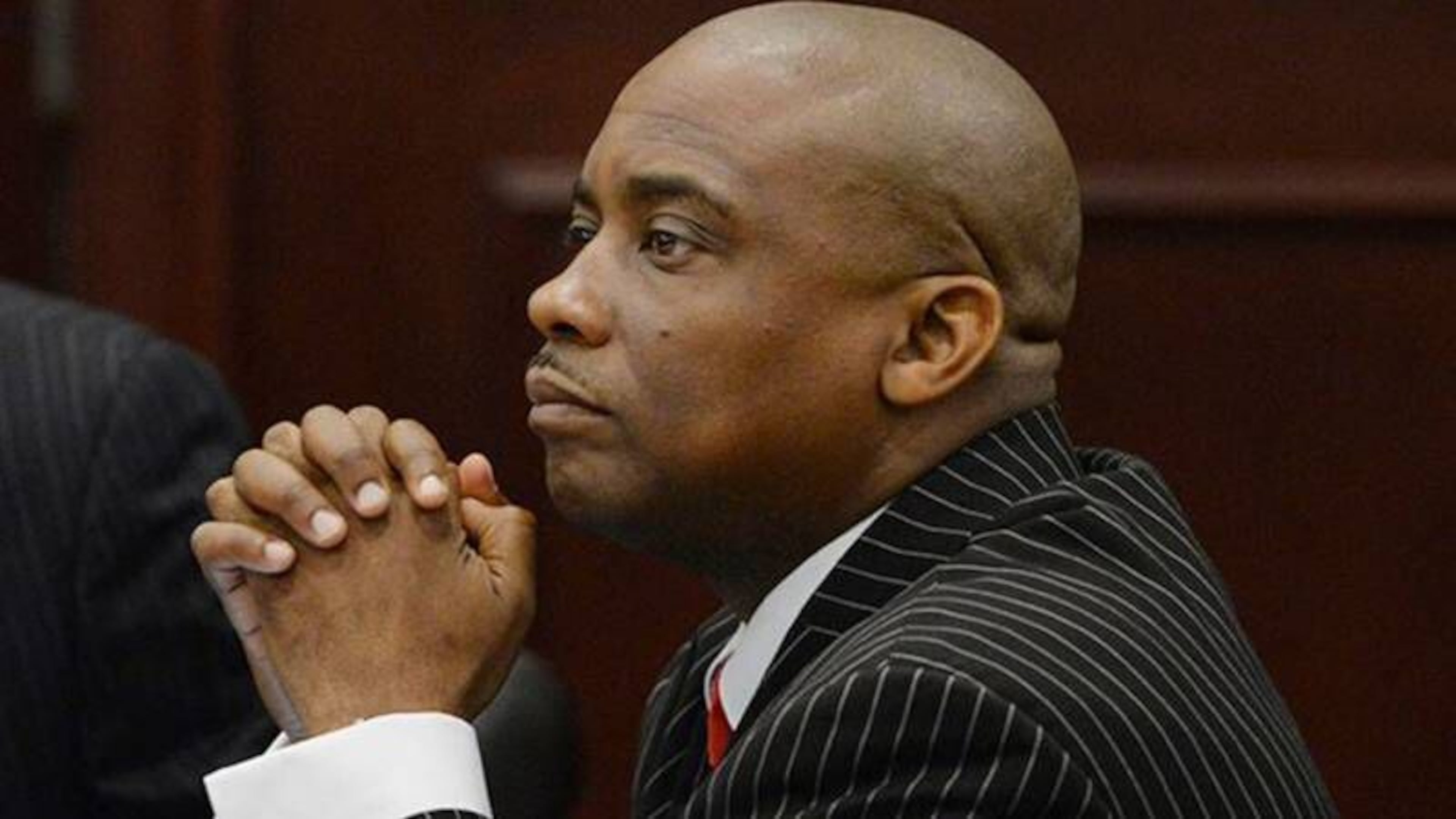 Victor Hill during jury selection in his federal trial for inmate civil rights violations. (File)