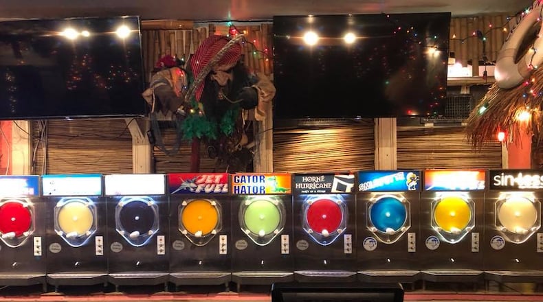Frozen alcoholic beverages were on tap at Flip Flops in Midtown.
