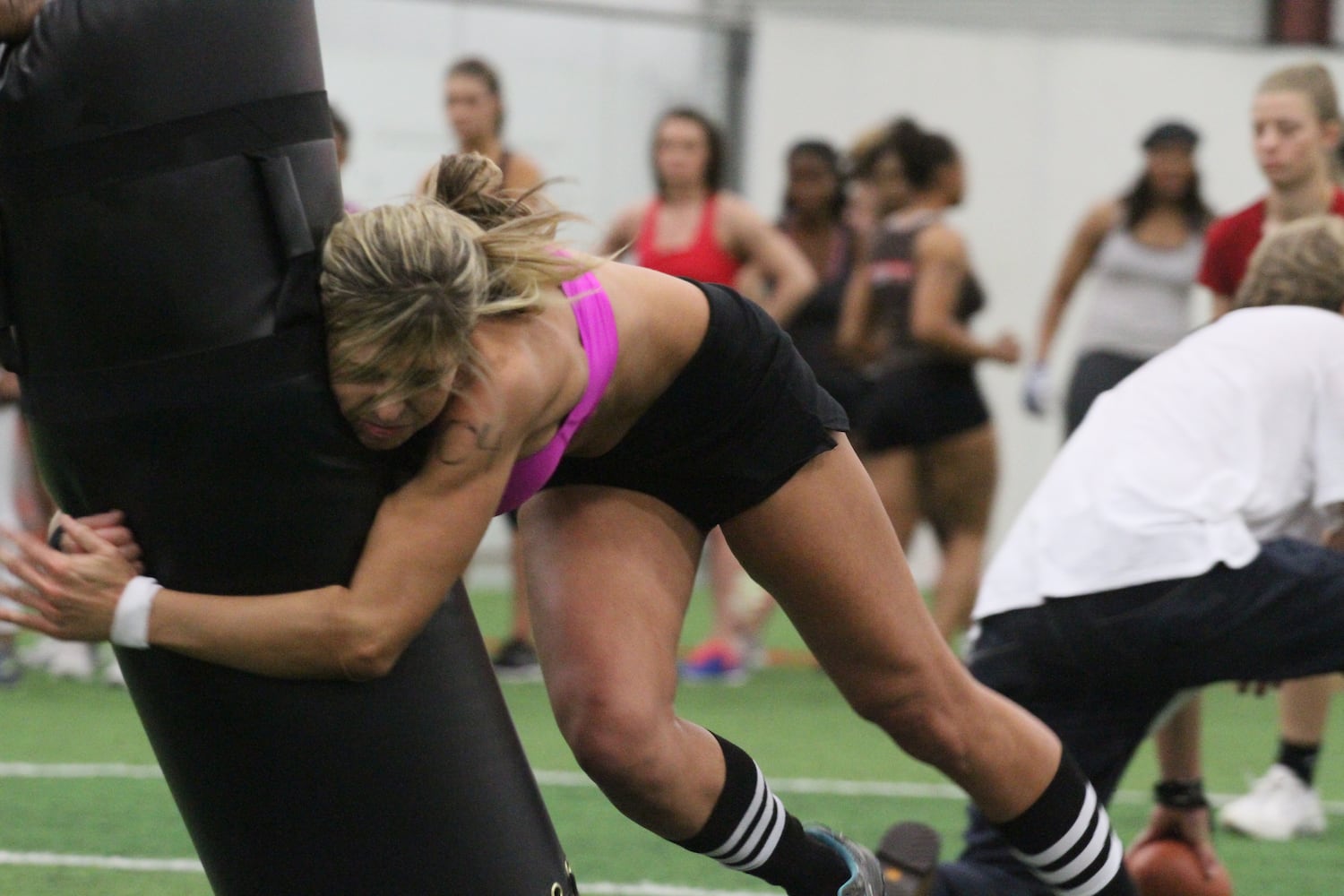 Lingerie Football tryout for Atlanta Steam