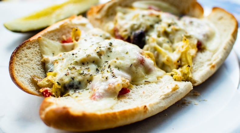 The Grateful Veg sandwich at Milton's Peace Love and Pizza doesn't reinvent the wheel, but it nails the formula for a great vegetarian sandwich.