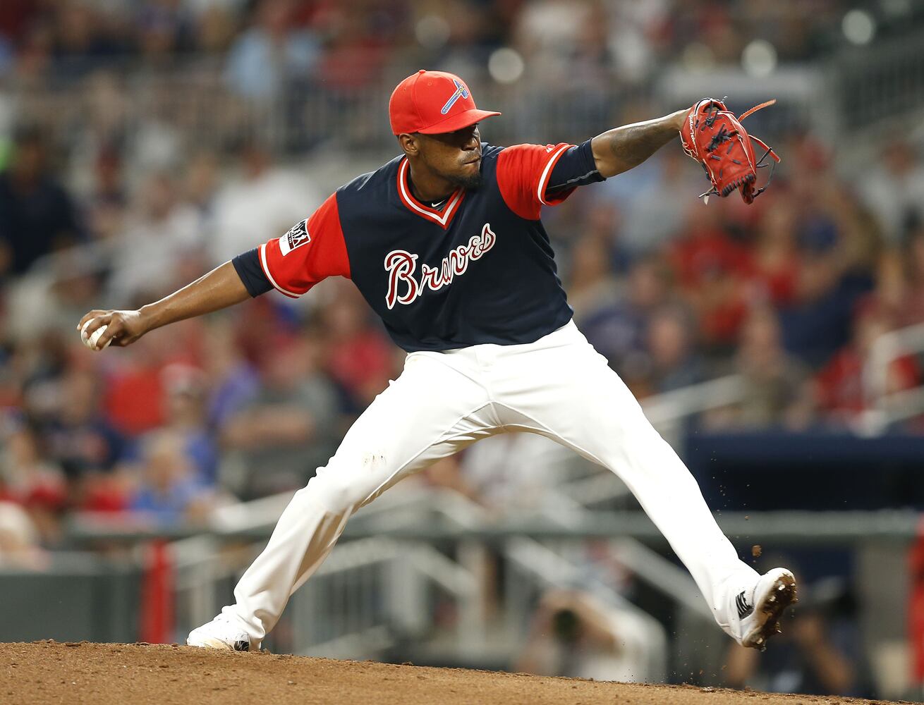 Photos: Braves wear unique nickname uniforms, beat Rockies