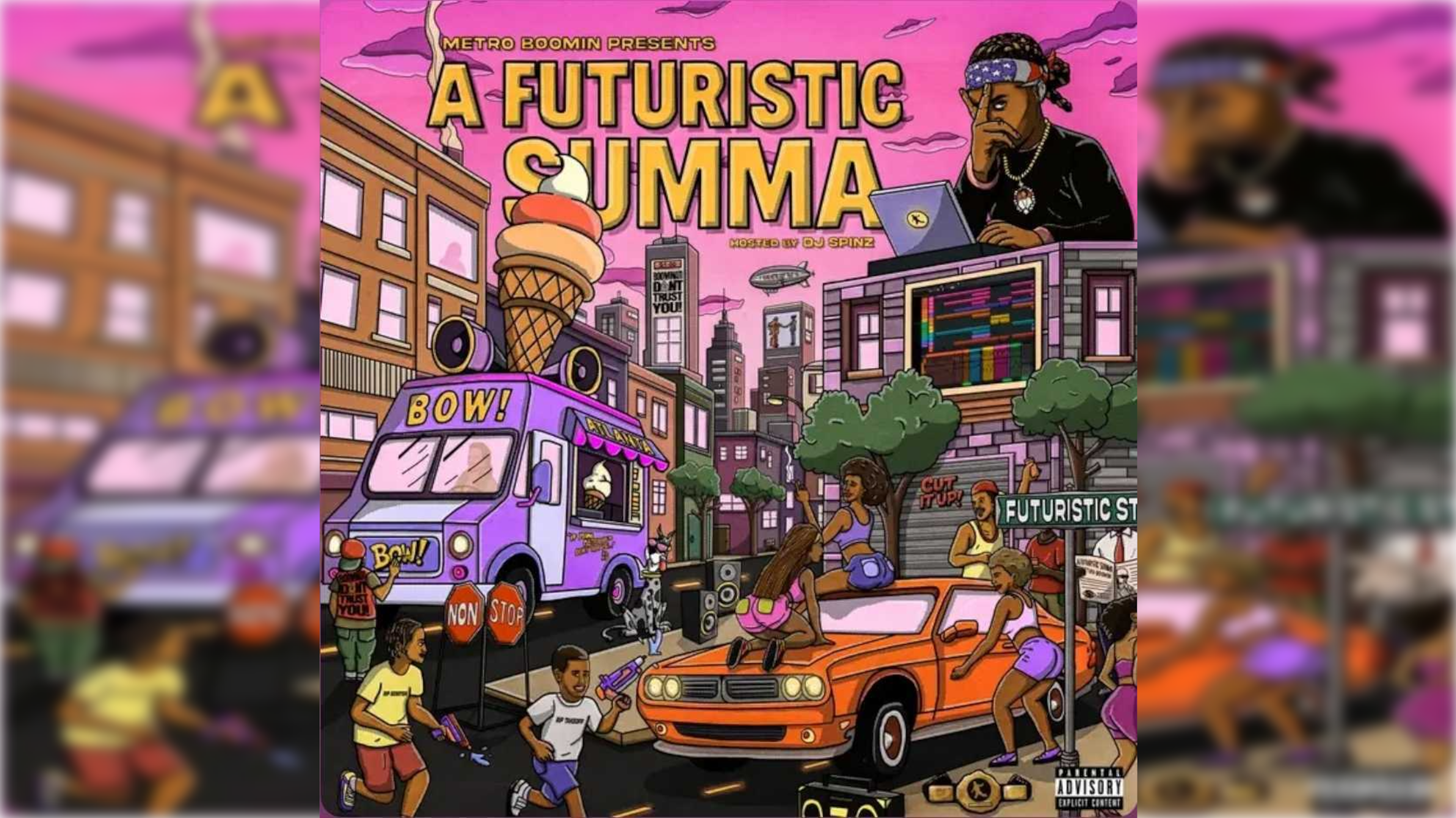 Atlanta-based megaproducer Metro Boomin released his mixtape "A Futuristic Summa" on Friday. The DJ Spinz-hosted project, featuring the cover art pictured here, has 24 tracks. (Courtesy of Boominati Worldwide/Republic Records)