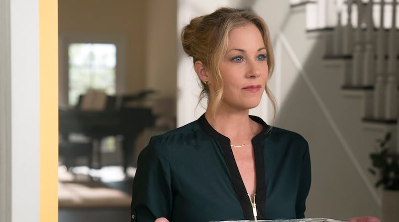 Christina Applegate in the new black comedy "Dead to Me" on Netflix out May 3, 2019.